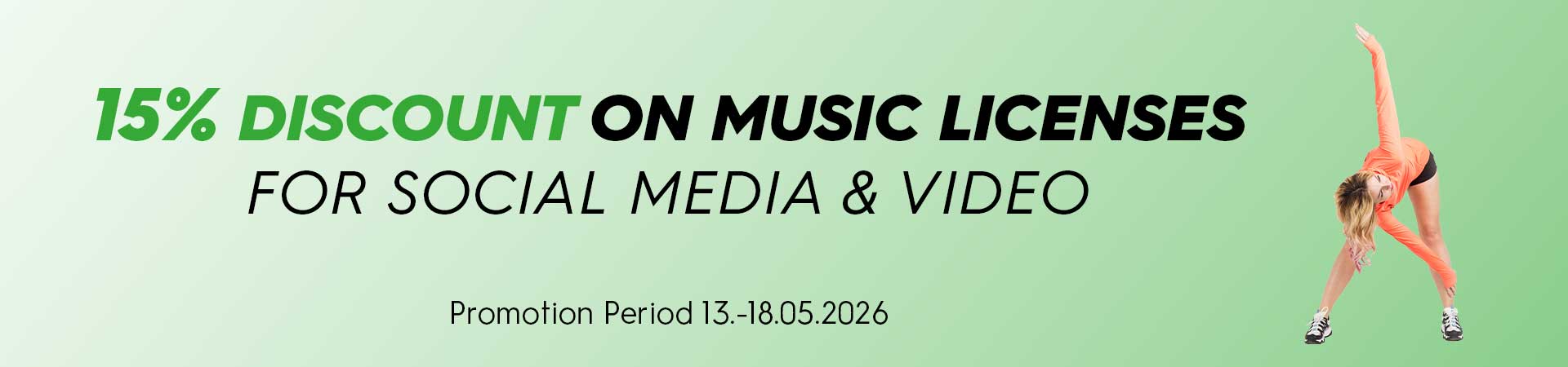 15% Discount on Music Licenses