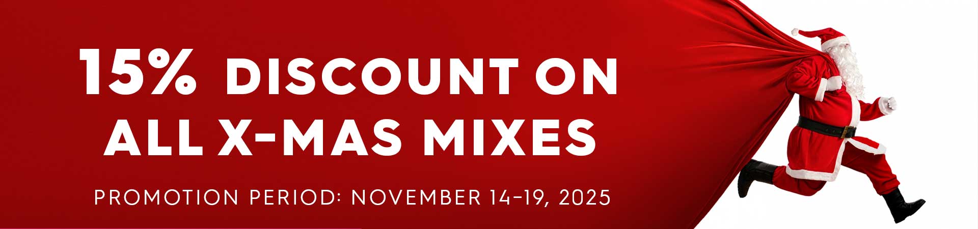 15%  Xmas Mixes