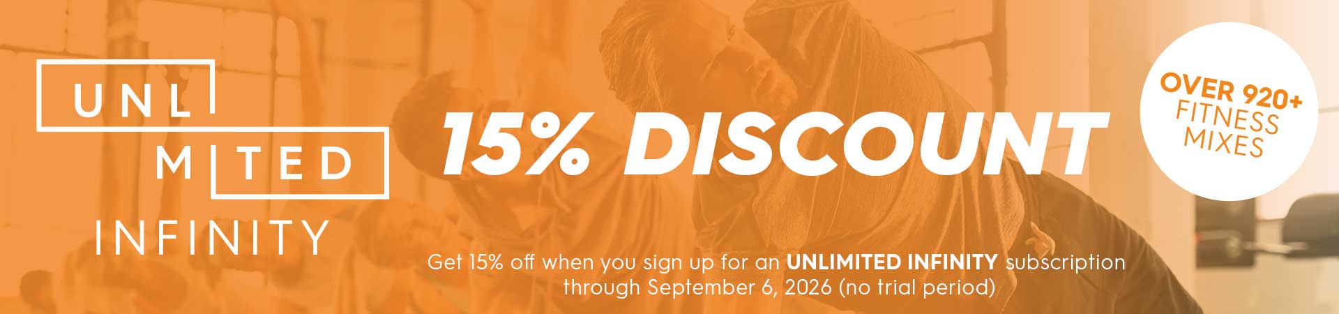 15% Discount on Unlimited Infinity