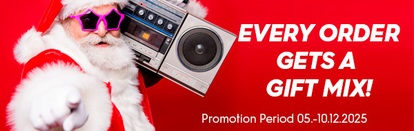 Santa Claus Promotion: Every order gets a gift mix