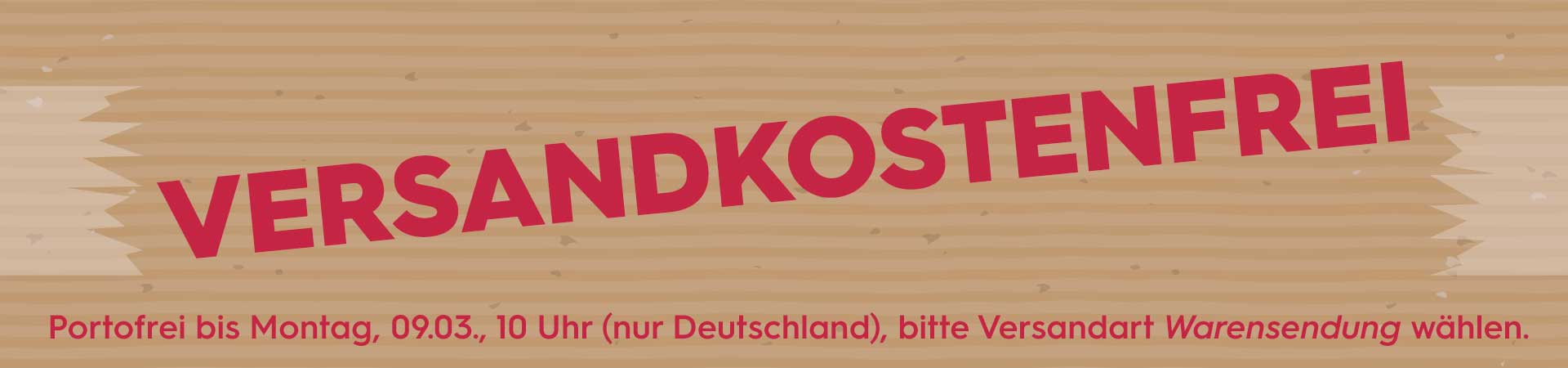 Versandkostenfrei bis Montag, 09.03.2026, 10 Uhr (nur Deutschland)